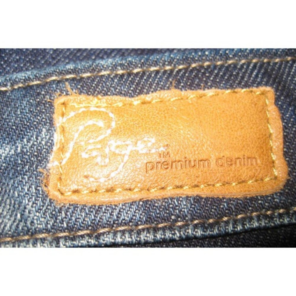 PAIGE LAUREL CANYON CROP CAPRI  28 TUSCAN with CREASE LAS PALMAS POCKET - Picture 8 of 8